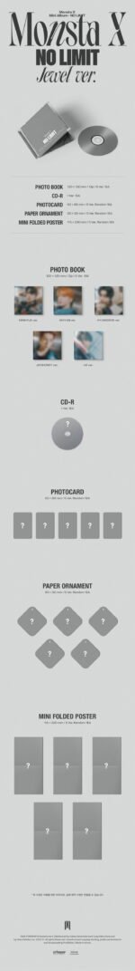 MONSTA X - NO LIMIT (JEWEL VER.) 10TH MINI ALBUM - Image 3
