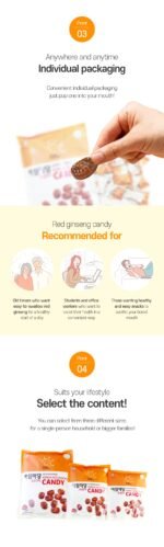 Achimmadang Red Ginseng Candy 180g - Image 3