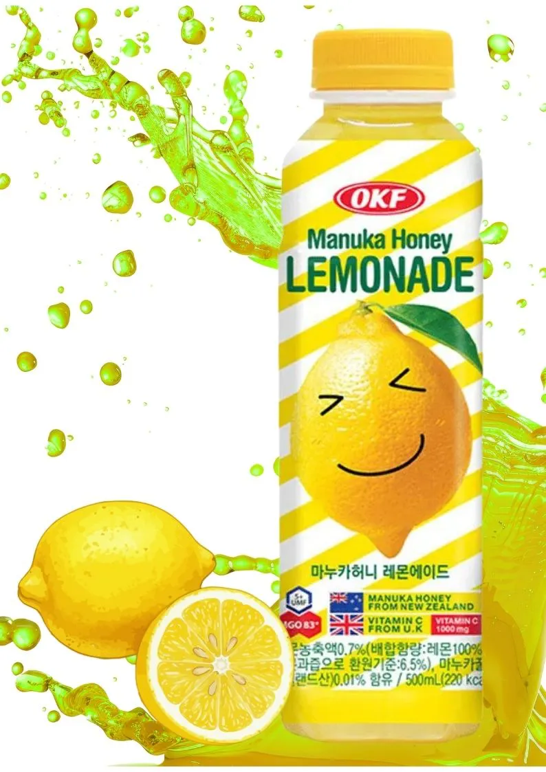 OKF Manuka Honey Lemonade 500ml - Image 1